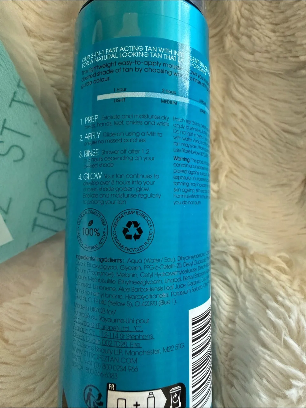 St. Tropez Self Tan Express + Applicator Mitt & Brush Set